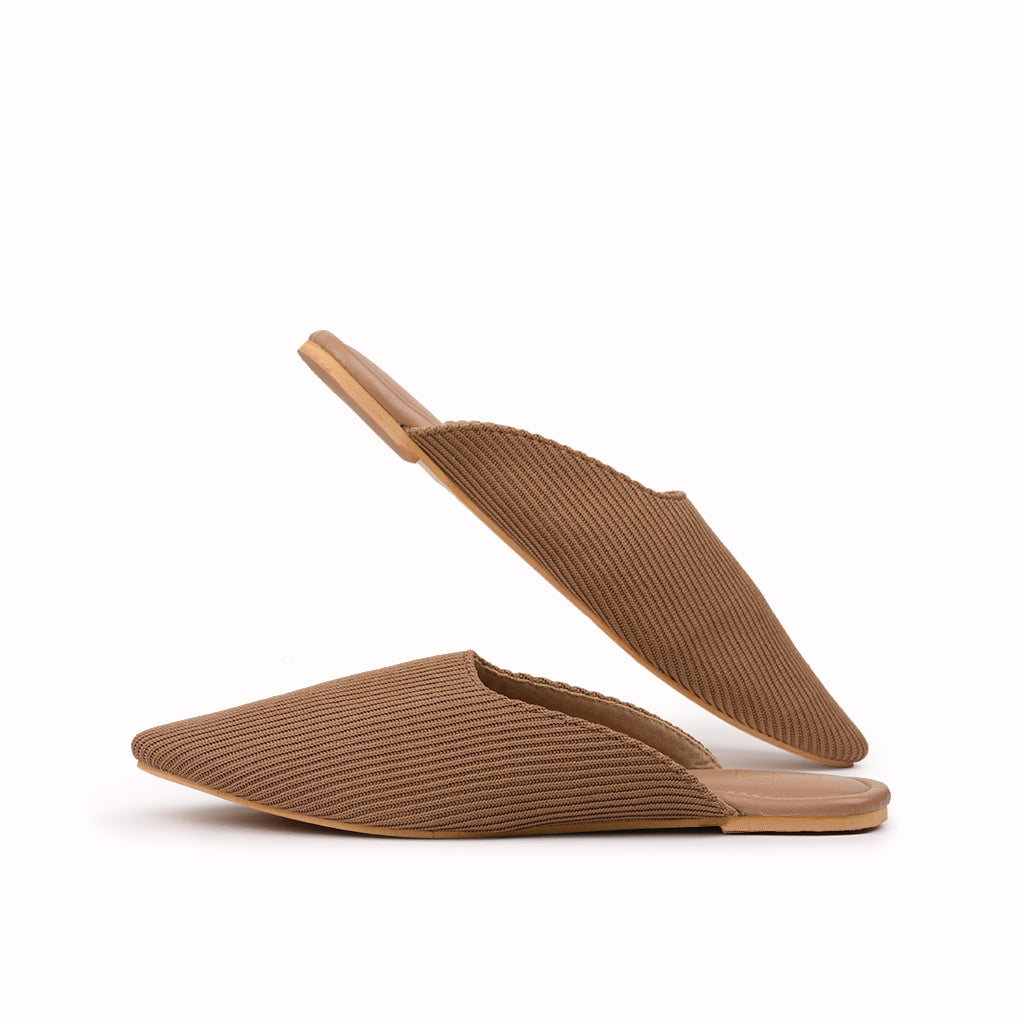 noosh tan color cords vegan handcrafted women casual and formal  slip on mule with soft cushion dual layer kooshcomfort insole and flexible rubber sole. Comfortable, sustainable and eco friendly
