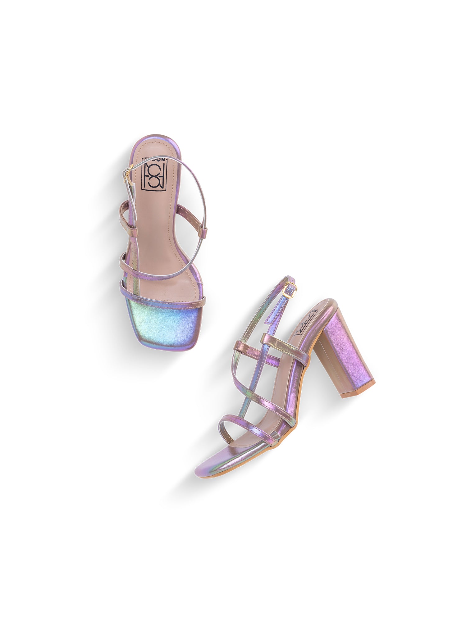 Iridescent purple heels deals