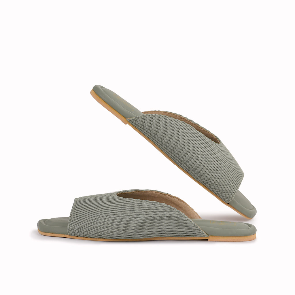 Plain peep toe clearance casual comfort slippers