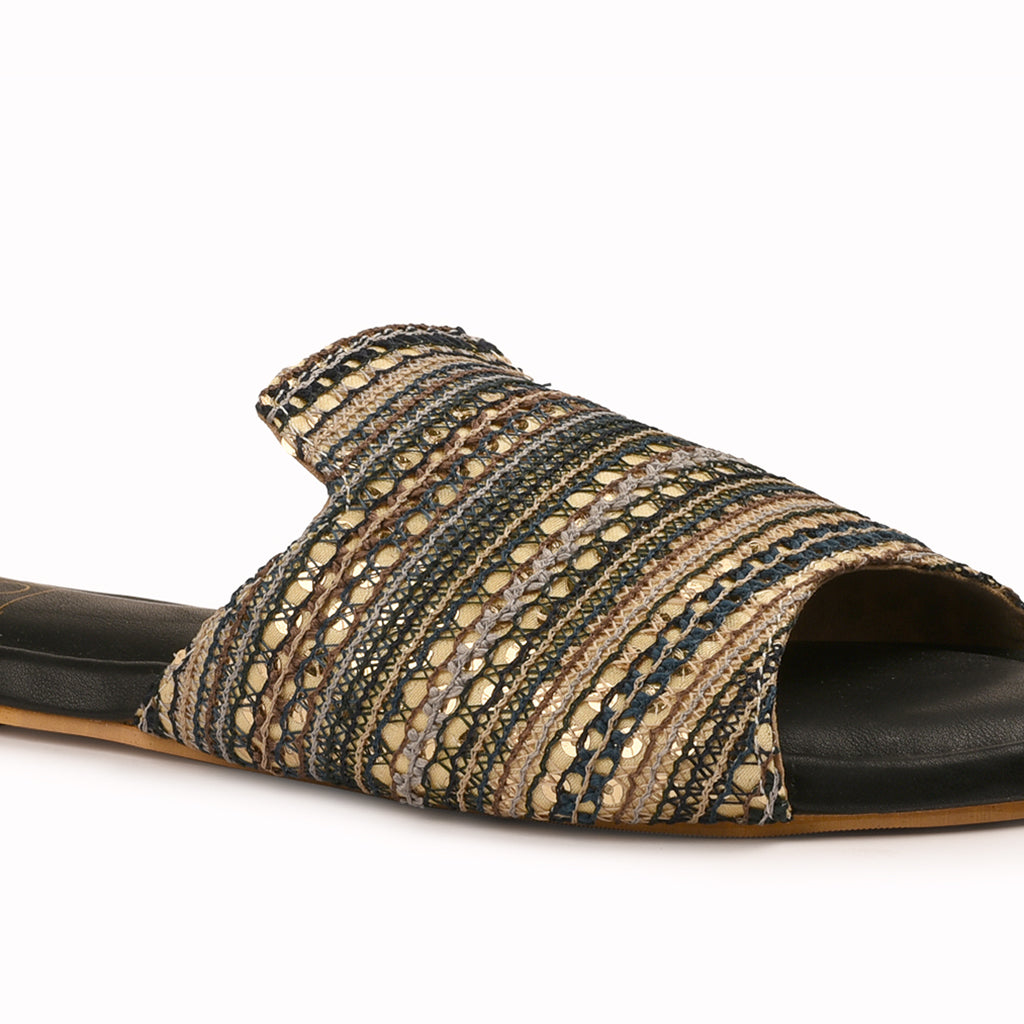 Black open toe slides outlet